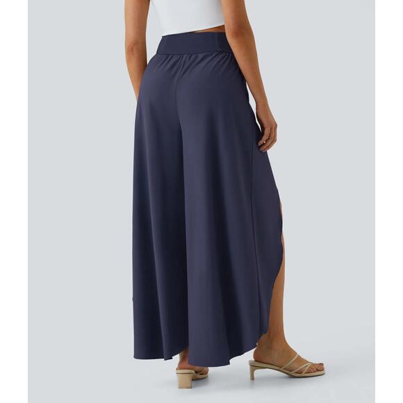 NWT Halara Breezeful High Waisted Palazzo Flowy Wide Leg Pants Size Large Petite - Picture 2 of 11